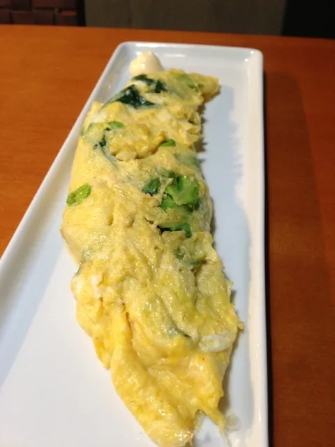 春キャベツとほうれん草のオムレツ|あきらさん