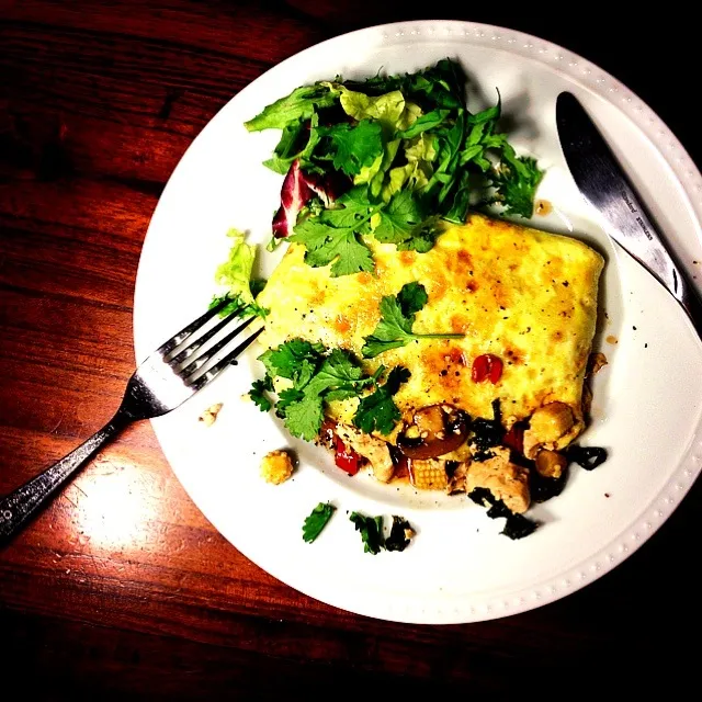 Asian Tohu & Veg Omelet 🍳 豆腐と野菜のエスニックオムレツ|Yuka Nakataさん