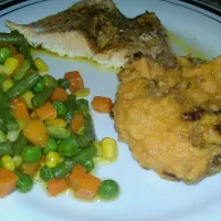 Salmon W/ Sweet Potatoes & Veggies!!!|Fal Gonzalezさん