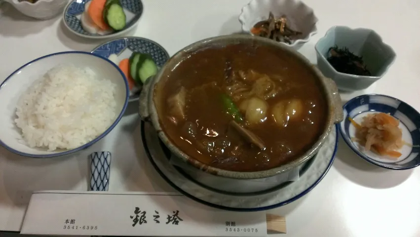 銀之塔(銀座):ミックスシチュー定食|つーさん