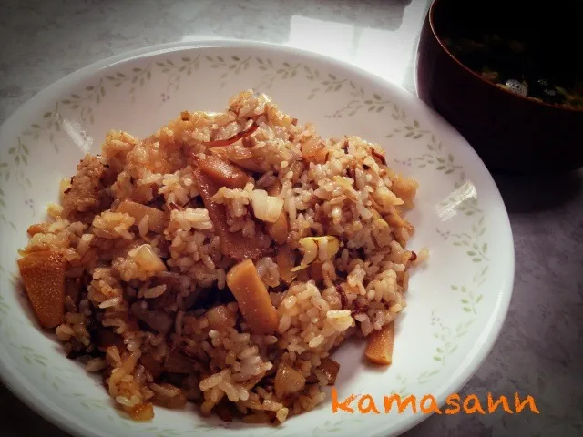 メンマと焼豚の炒飯|かまさん