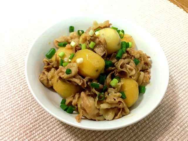 新じゃがと豚肉の味噌煮|hiroさん