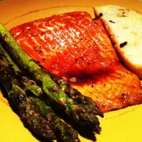 BBQ Steelhead with a soy maple glaze|paul thompsonさん