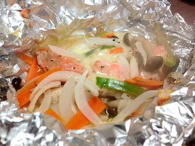 鮭とカレイのホイル焼き|あすみさん