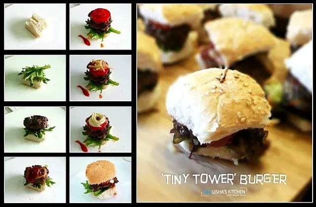 Tiny tower burger|moonbunnyさん