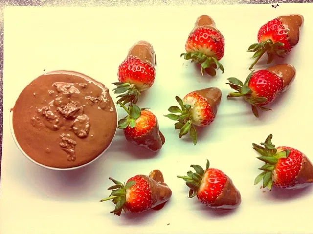 Strawberries with chocolate|heidaさん