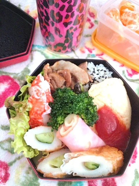 チーズオム＆焼肉お弁当♪|桃実さん