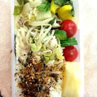 Snapdishの料理写真:お肉お野菜蒸し弁当|れいさん