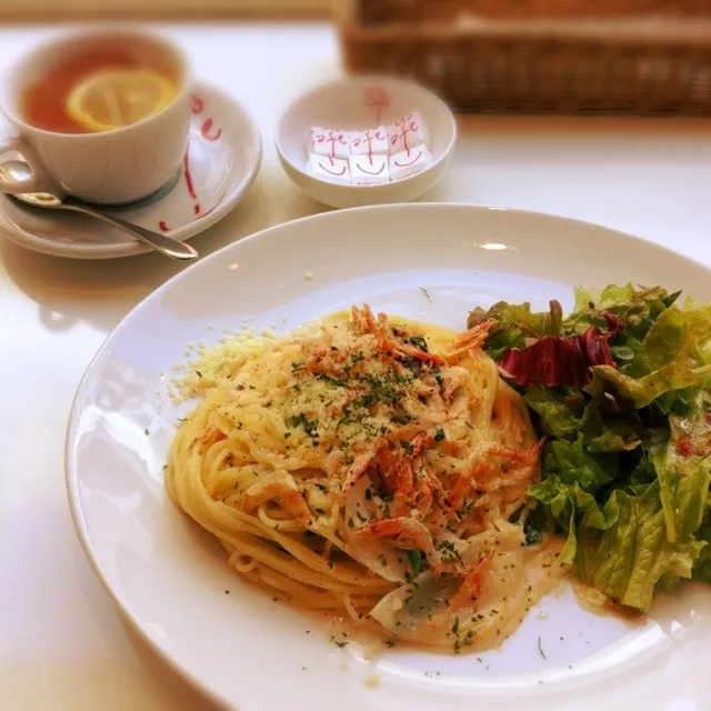 明太子とほうれん草のクリームソースパスタ|yumikoさん