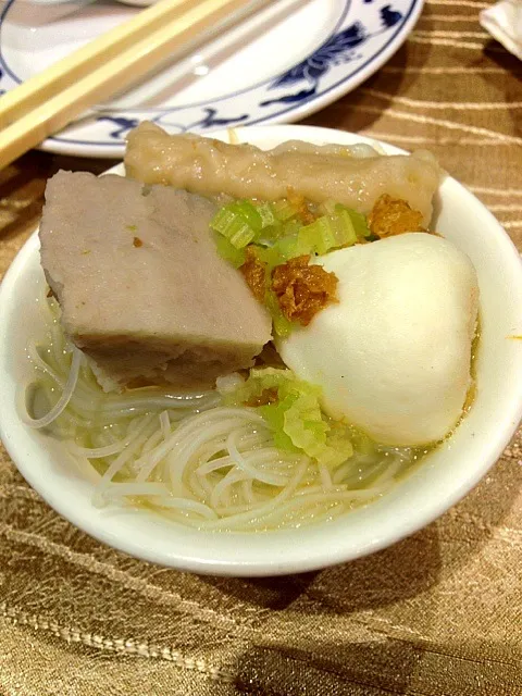 Taro and fish ball noodle|liliさん