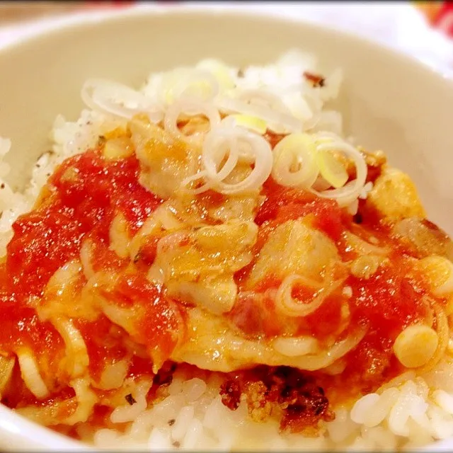 Snapdishの料理写真:らあリゾ！  チーズトマト麺の残りでラーメンリゾット|shuさん