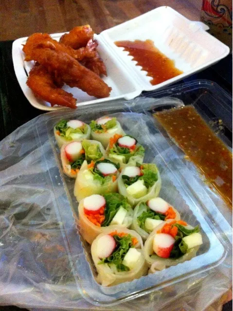 Crab roll & fried prawns|Yappilyさん