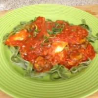 Fennel breaded tilapia marinara|lavenderloveさん