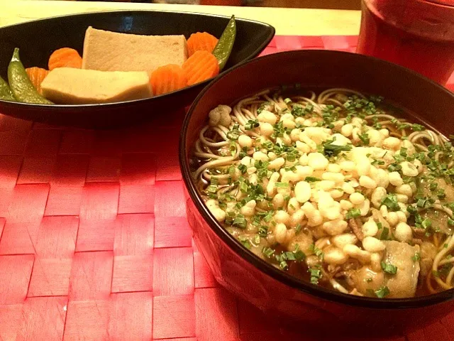 お蕎麦と高野豆腐の煮付け|田中瞳さん