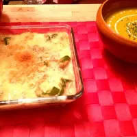 豆腐グラタンとカボチャスープ|田中瞳さん