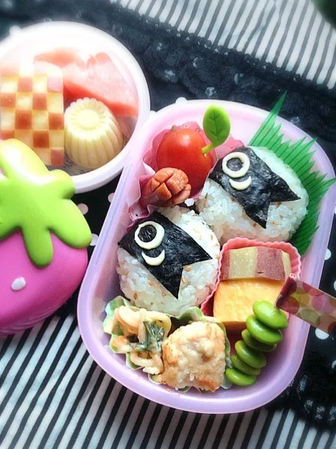 Snapdishの料理写真:小学校遠足弁当☆鯉のぼり♪|hitomiさん