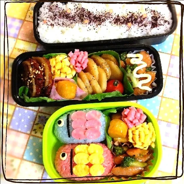 Snapdishの料理写真:旦那サマと末っ子ᑦᑋᵃᵑ✼ のお弁当|ゆりっぺ⋆*❁さん