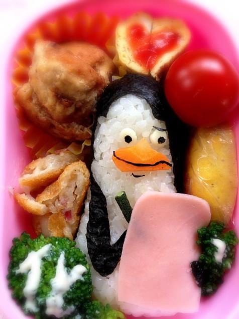 Lunch box The Penguins of madagascar Kowalski from/????Ami???? |  SnapDish[スナップディッシュ] (ID:ujyLma)