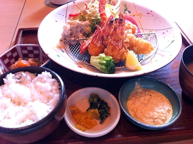 大海老フライ定食|なおさん