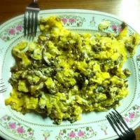 Omelette with minced meat|Lädÿ~Kikiëさん