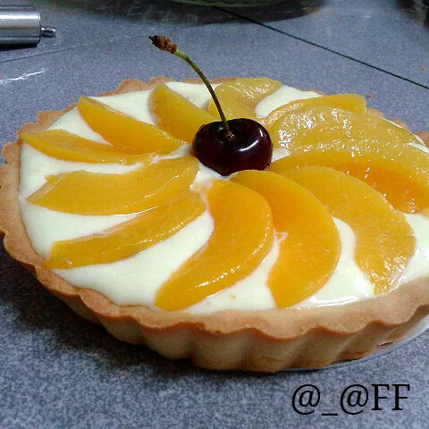 Cream pie with peach|Frannyさん