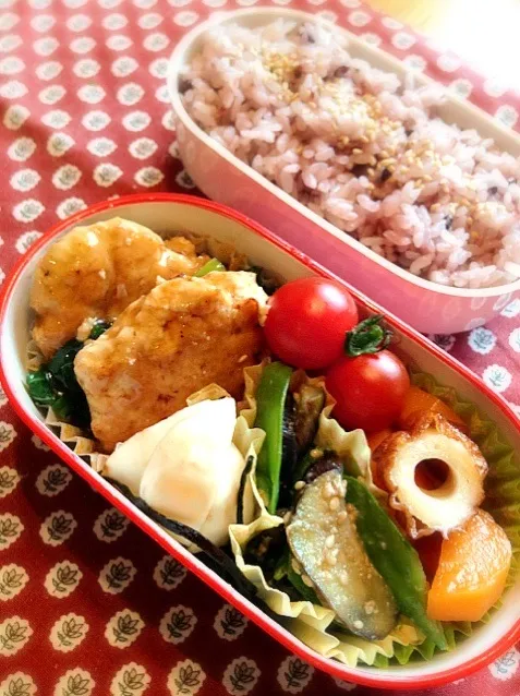 Snapdishの料理写真:中華風豆腐ハンバーグ弁当|tomoさん