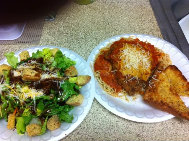 Chk parm w/ salad|jenniferさん