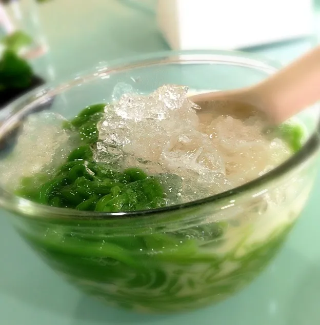 Lod Chong with Coconut Milk, Traditional Thai Dessert 🍃💕😋|Pat Zaaさん