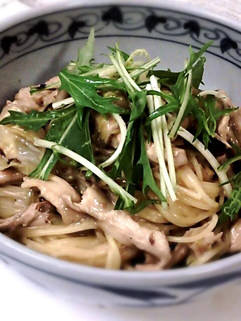 きのこと鶏肉のクリームパスタ|あやさん