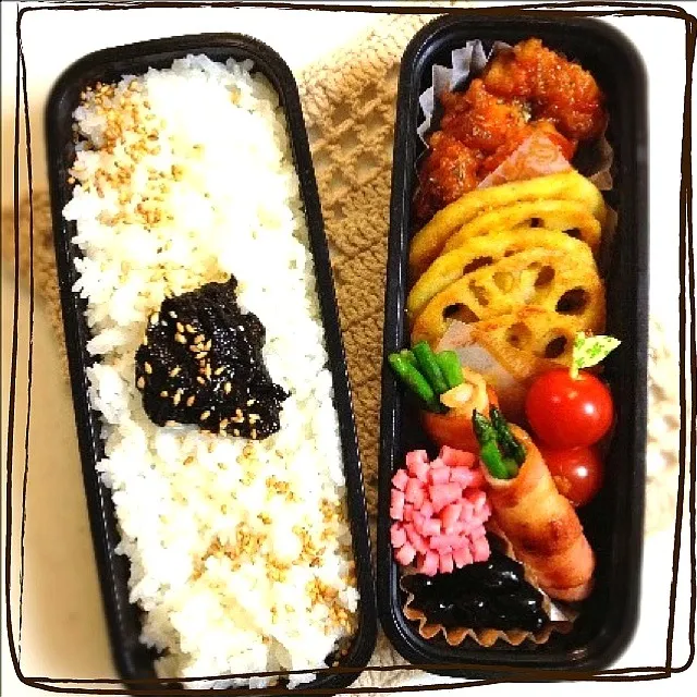 Snapdishの料理写真:旦那サマのお弁当|ゆりっぺ⋆*❁さん