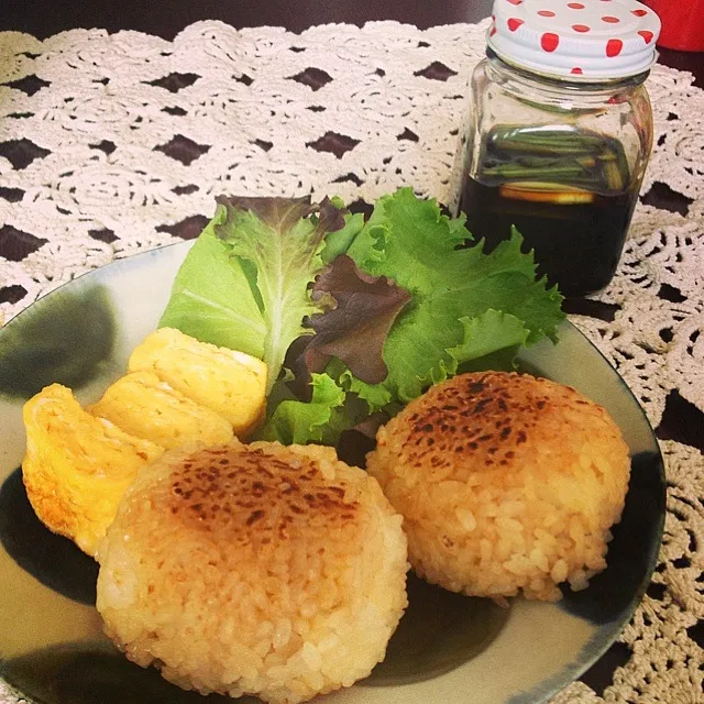 行者にんにくの漬けダレの焼きおにぎり|yukoさん