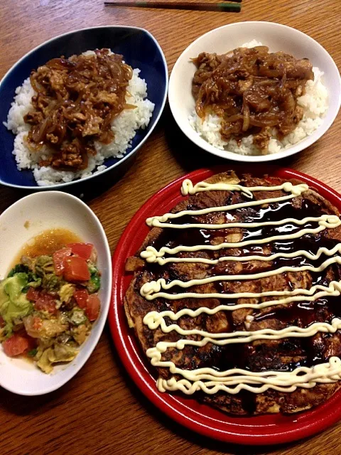 ★豚丼★いか焼き★アボカドサラダ|三宅 里美さん