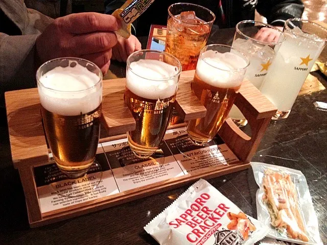 サッポビール飲み比べおつまみセット試飲BARでリボンシトロン🎶さっぱりグレープフルーツジュース|chii4さん