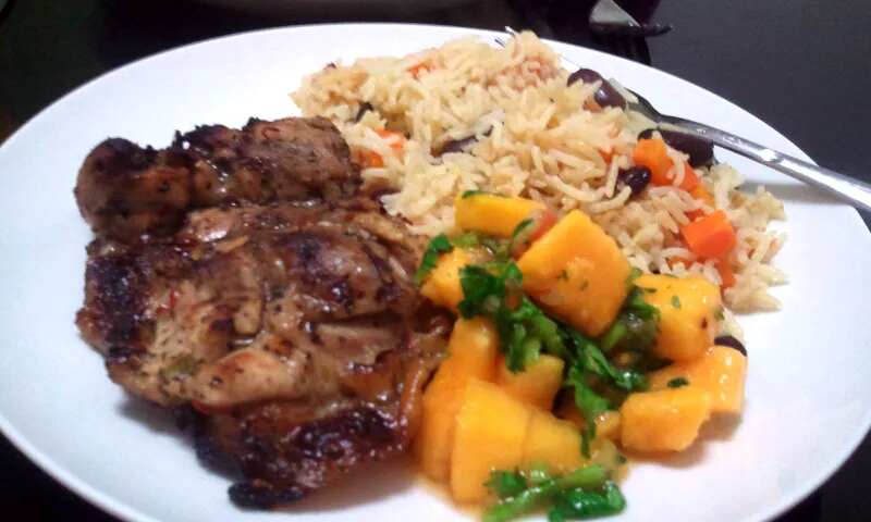 Jerk Chicken with Papaya Salsa|Paul McMahonさん