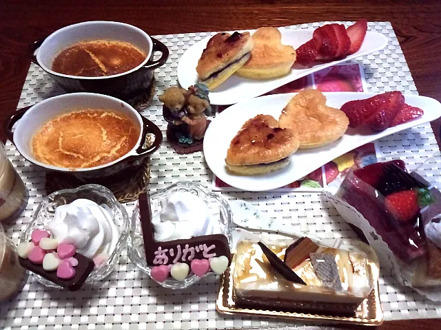 Snapdishの料理写真:スライスチーズでチーズスフレケーキ(^_^)/|ちゃおさん