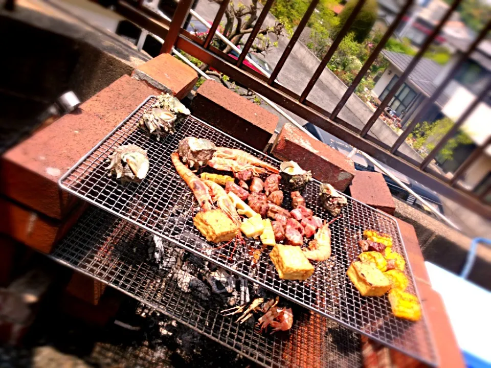 お庭でＢＢＱ|東智恵さん