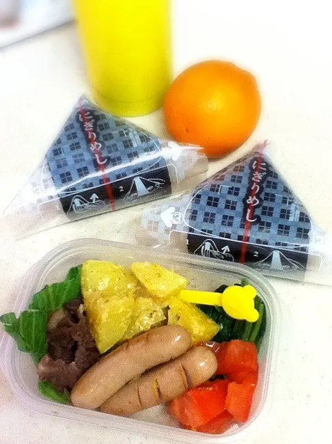 娘は今日も体育祭の練習で登校。折角の連休、寝坊できないのがつらい(>_<) Today's lunch box.|hoppycowさん