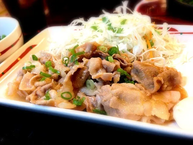 生姜焼き定食〜|けんいちさん