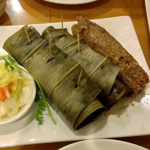 Snapdishの料理写真:Pork Ribs Wrapped With Bamboo Leaf|PoPPaPさん