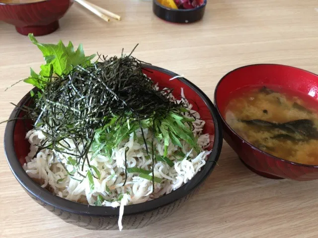 釜あげシラス丼|よねこさん