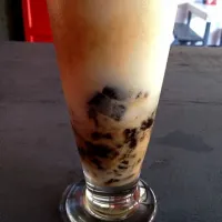 Snapdishの料理写真:vanilla-durian smoothie w/coffee jelly|karlalo0oさん