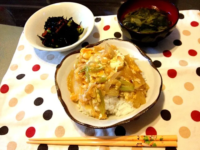 ハイカラ丼、ひじき煮|なおさん