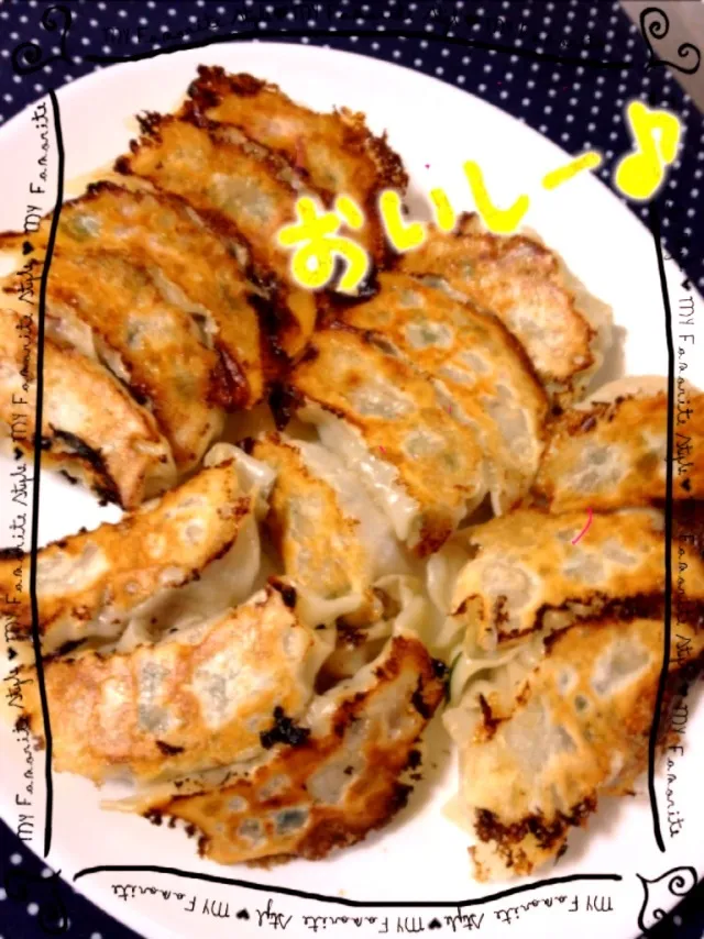 🌟我が家定番の焼き餃子〜🌟黒豚バージョン！やっぱちがうわ～|yukiさん