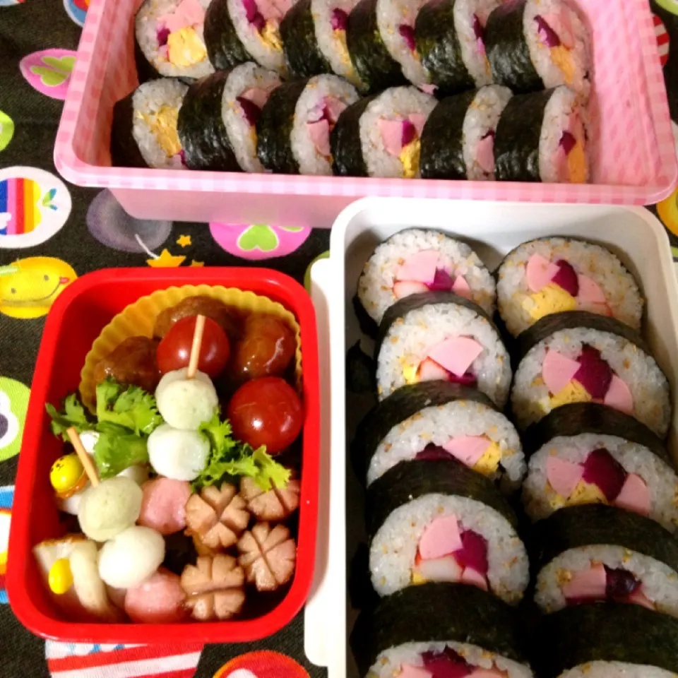 Snapdishの料理写真:5／5次女試合弁当(テニス)|marinaさん