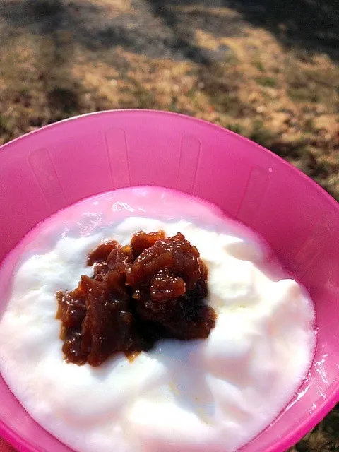 Yoghurt with rhubarb jam|Funky Chefさん