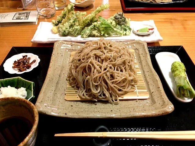 おろし蕎麦、山菜の天麩羅|虎キチ6さん