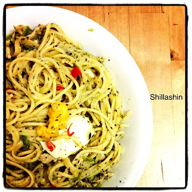 spaghetti pesto|shillashinopithさん