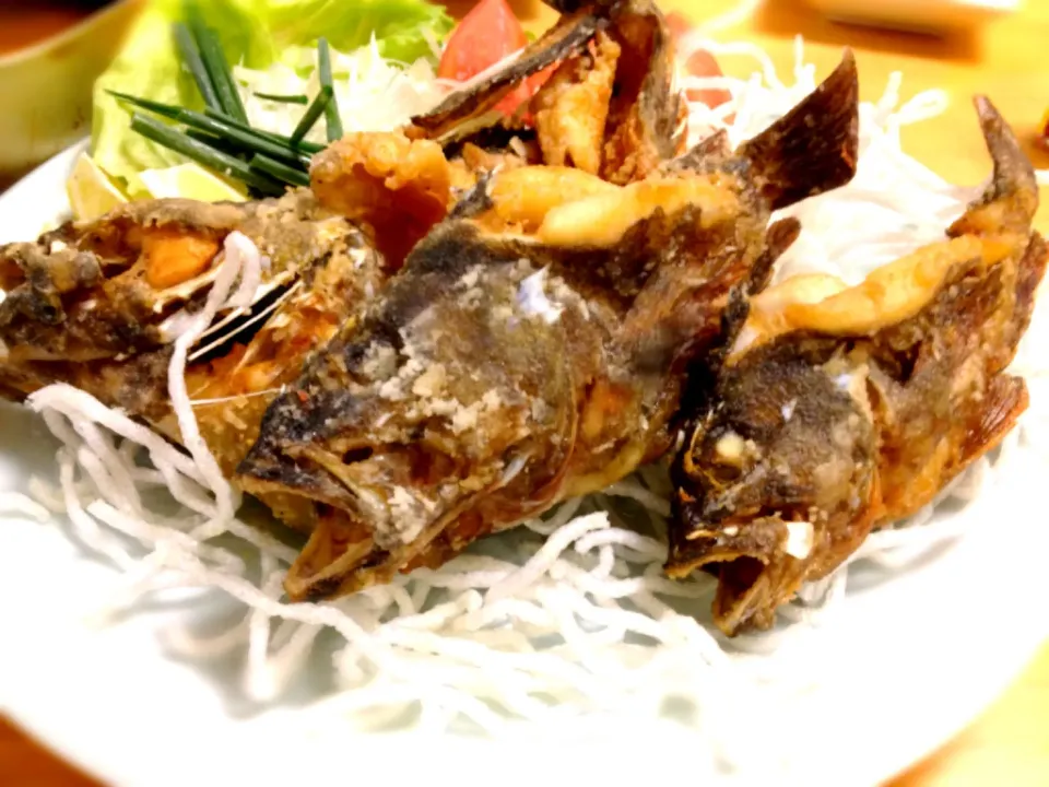 釣魚料理  カサゴの唐揚げ|シンリーさん