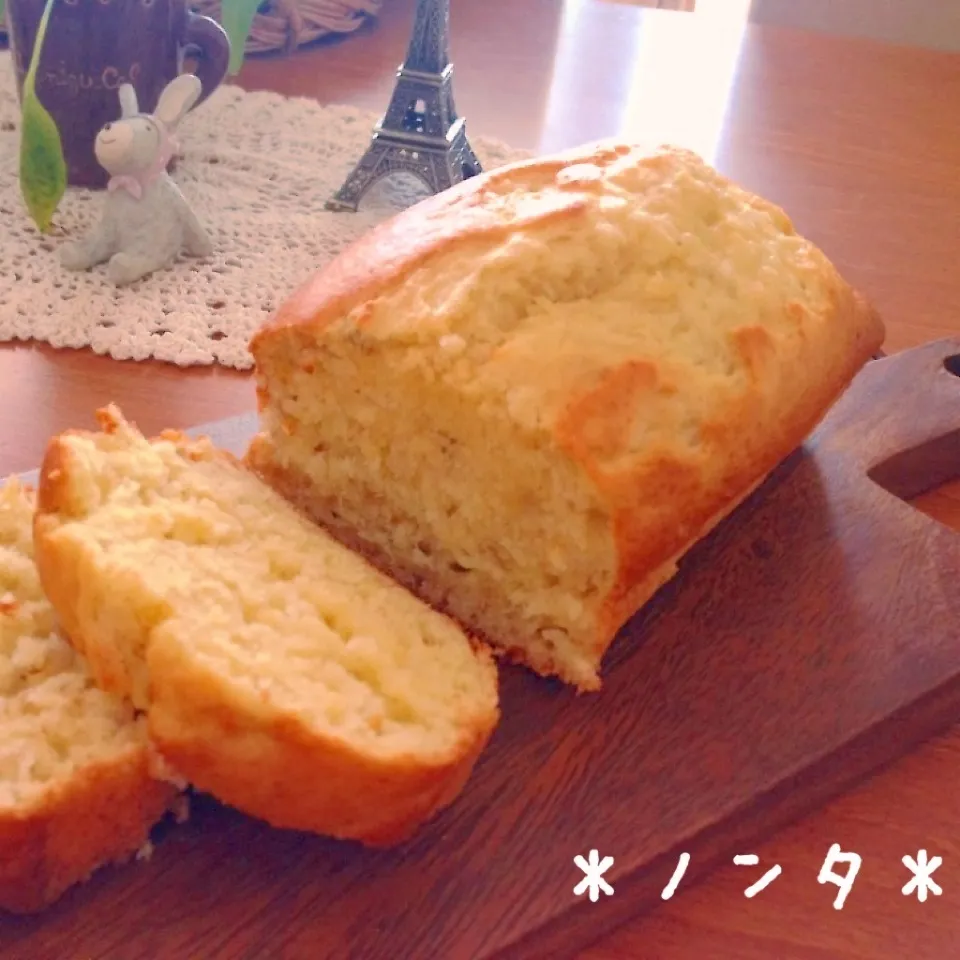 Snapdishの料理写真:簡単バナナパウンドケーキ♡|＊ノンタ＊さん