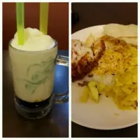 Snapdishの料理写真:Soya Milk Cendol with Gula Melaka ◆ Chicken Curry Rice